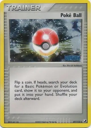 EX Unseen Forces Poke Ball #87/115 reverse holo